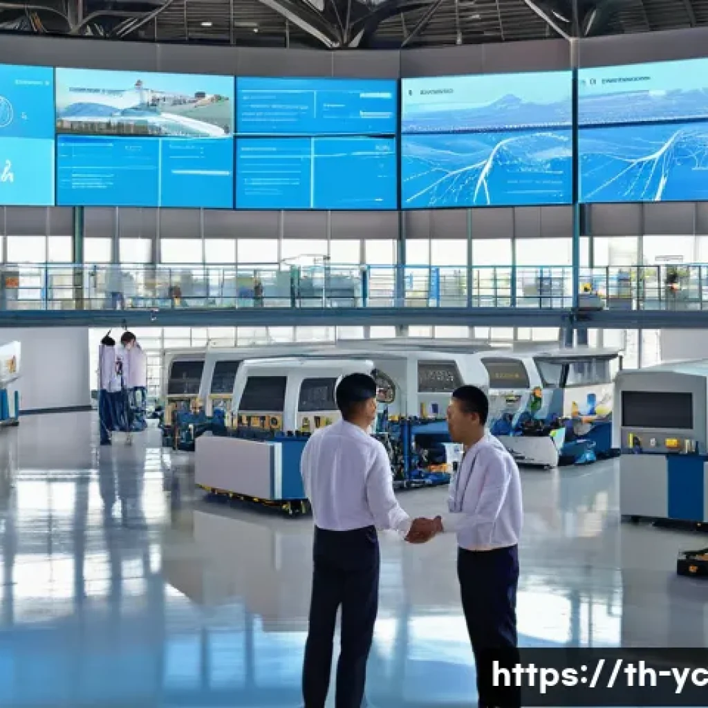 리쇼어링과 기업 전략의 재정립 - **Prompt: "A vibrant, panoramic view of a modern, high-tech manufacturing facility in Thailand, bust...