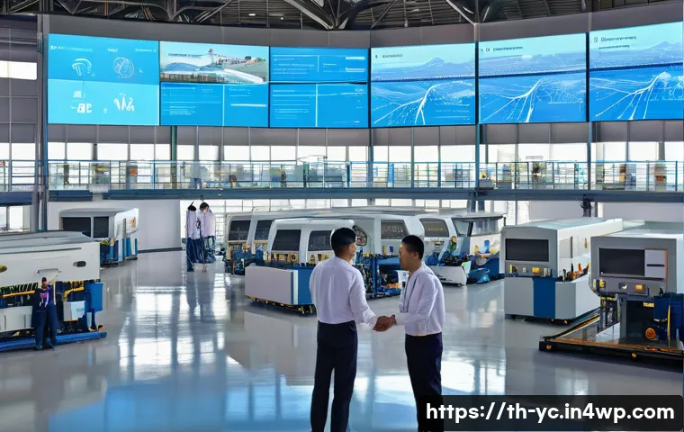 리쇼어링과 기업 전략의 재정립 - **Prompt: "A vibrant, panoramic view of a modern, high-tech manufacturing facility in Thailand, bust...