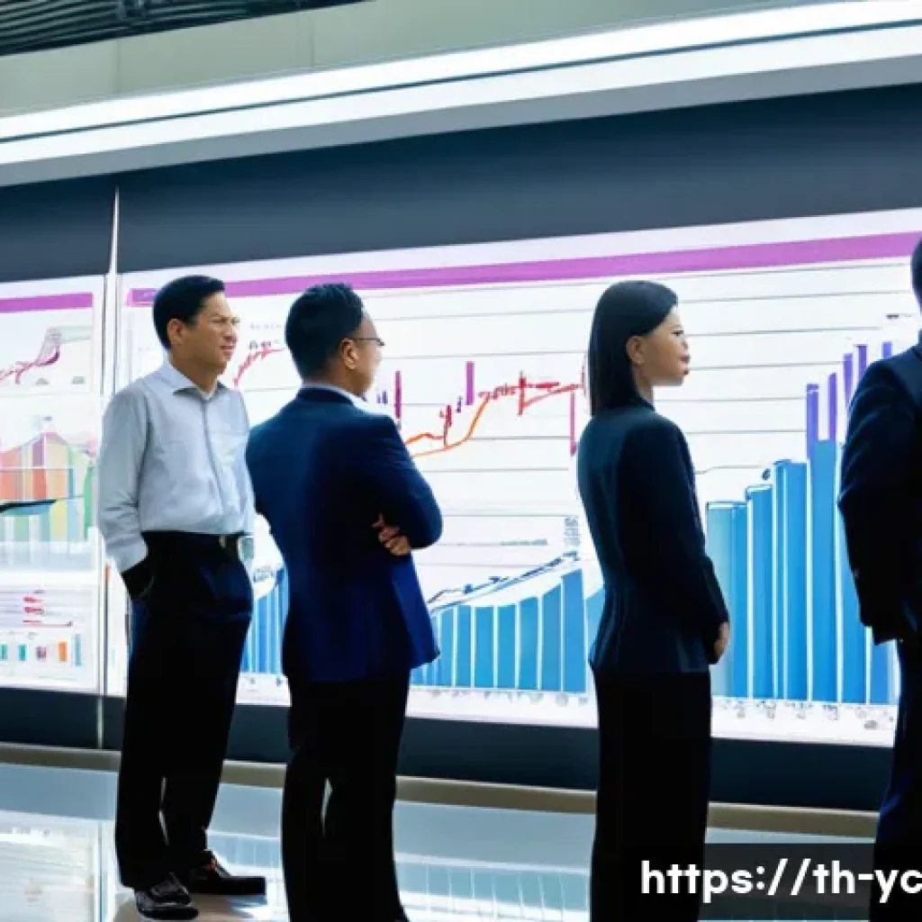 리쇼어링의 성공적 추진을 위한 KPIs - **Prompt 1: Financial Growth and Modern Thai Manufacturing**
"A vibrant, wide-angle shot of a sl...