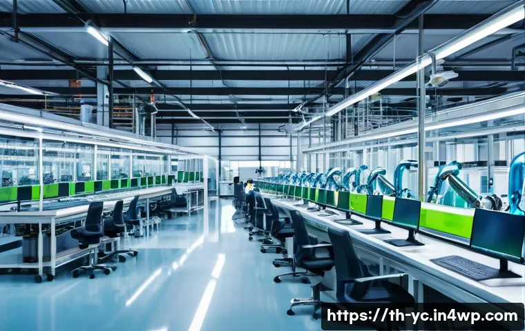 리쇼어링과 글로벌 가치 사슬 - **Prompt: Thai Smart Factory in Action**
    "A vibrant, highly detailed, and brightly lit interior ...