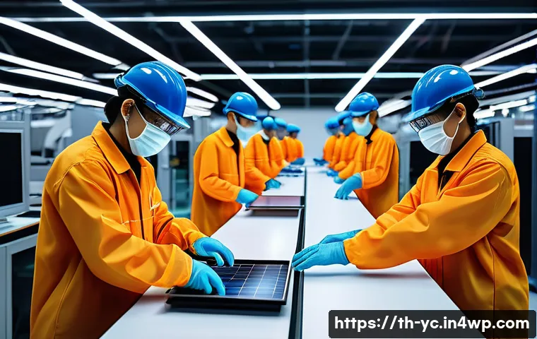 리쇼어링의 미디어 보도 동향 - A modern Southeast Asian electronics factory interior in Thailand, featuring advanced robotics assem...