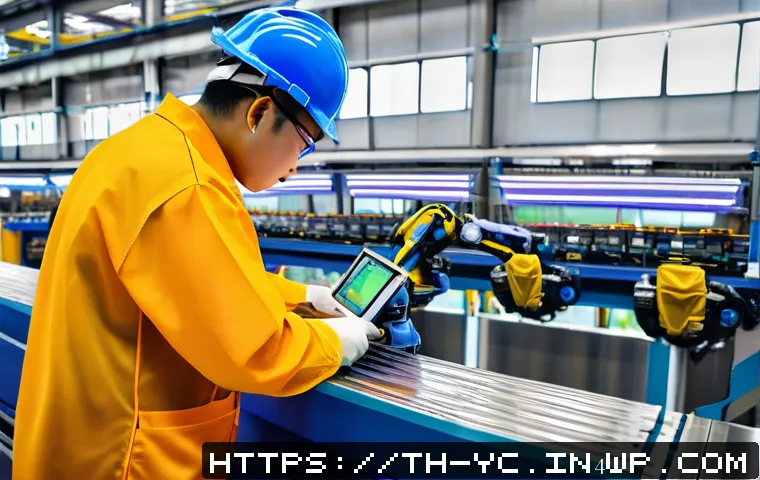 리쇼어링의 글로벌 경제에 대한 영향 - A modern Thai manufacturing facility with advanced robotics and AI-driven automation, showing worker...