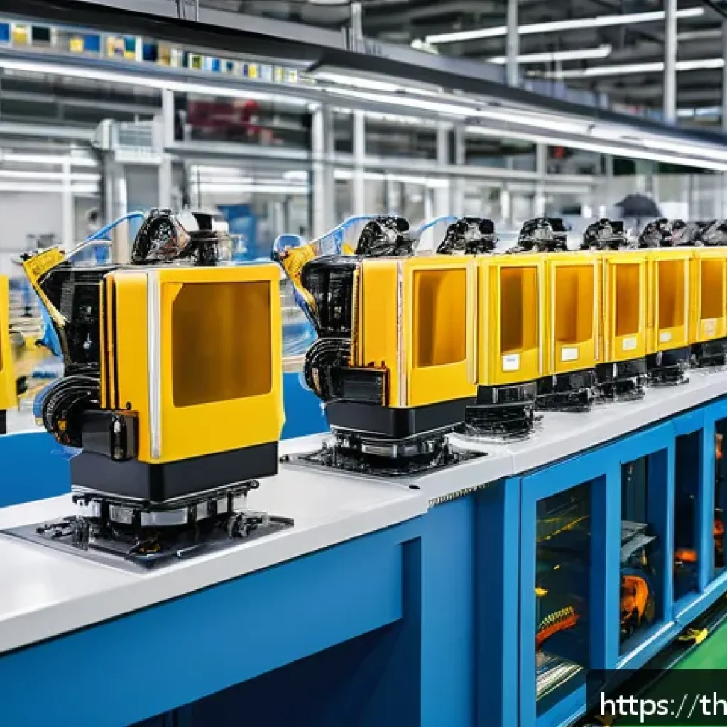 리쇼어링의 글로벌 협력 모델 - A modern Thai electronics factory interior in Bangkok showcasing advanced digital technology integra...
