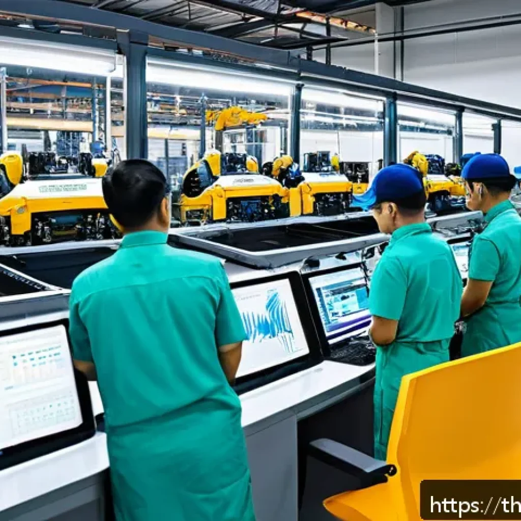 리쇼어링이 중소기업에 미치는 영향 - A vibrant and modern small-to-medium enterprise (SME) manufacturing workshop in Thailand, showcasing...