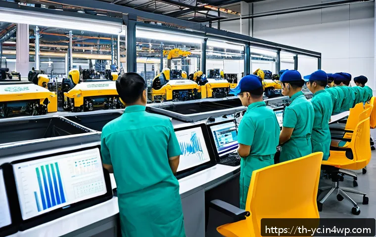 리쇼어링이 중소기업에 미치는 영향 - A vibrant and modern small-to-medium enterprise (SME) manufacturing workshop in Thailand, showcasing...